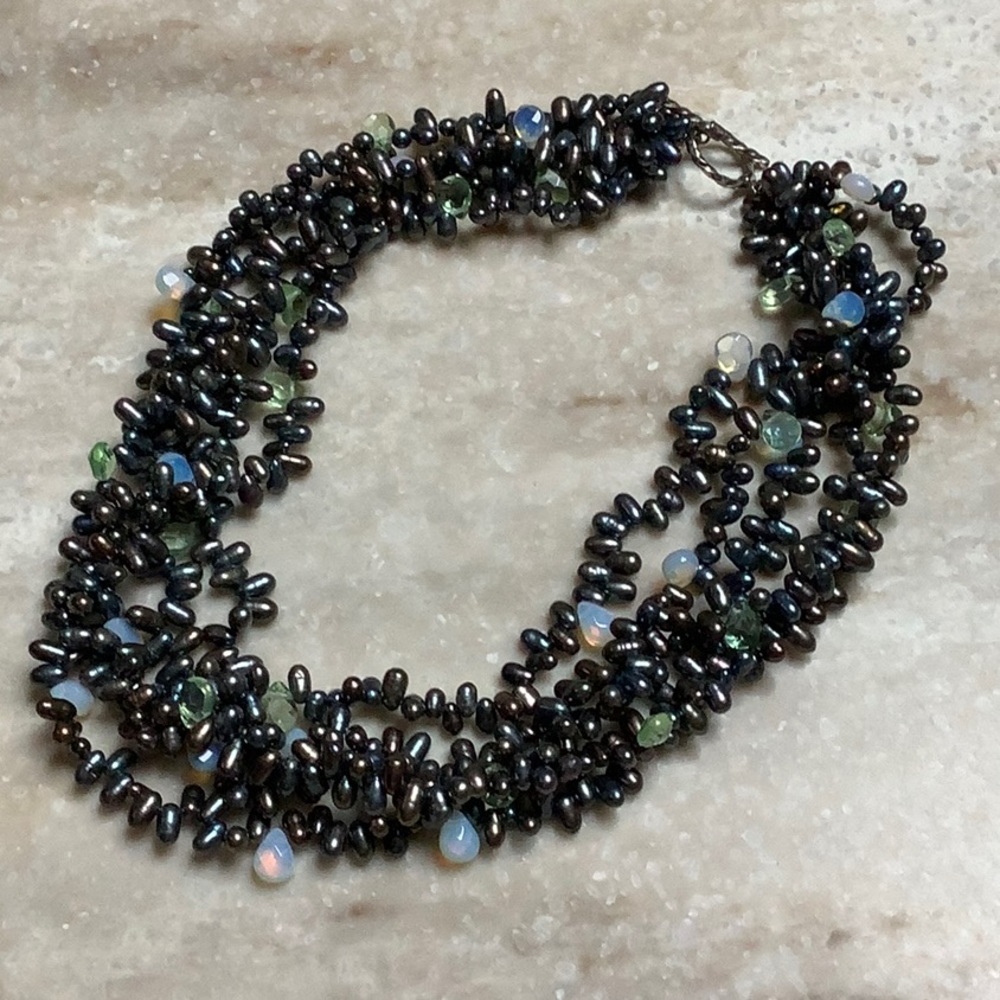 😍Pearl & Teardrop Bead Necklace😍NWOT